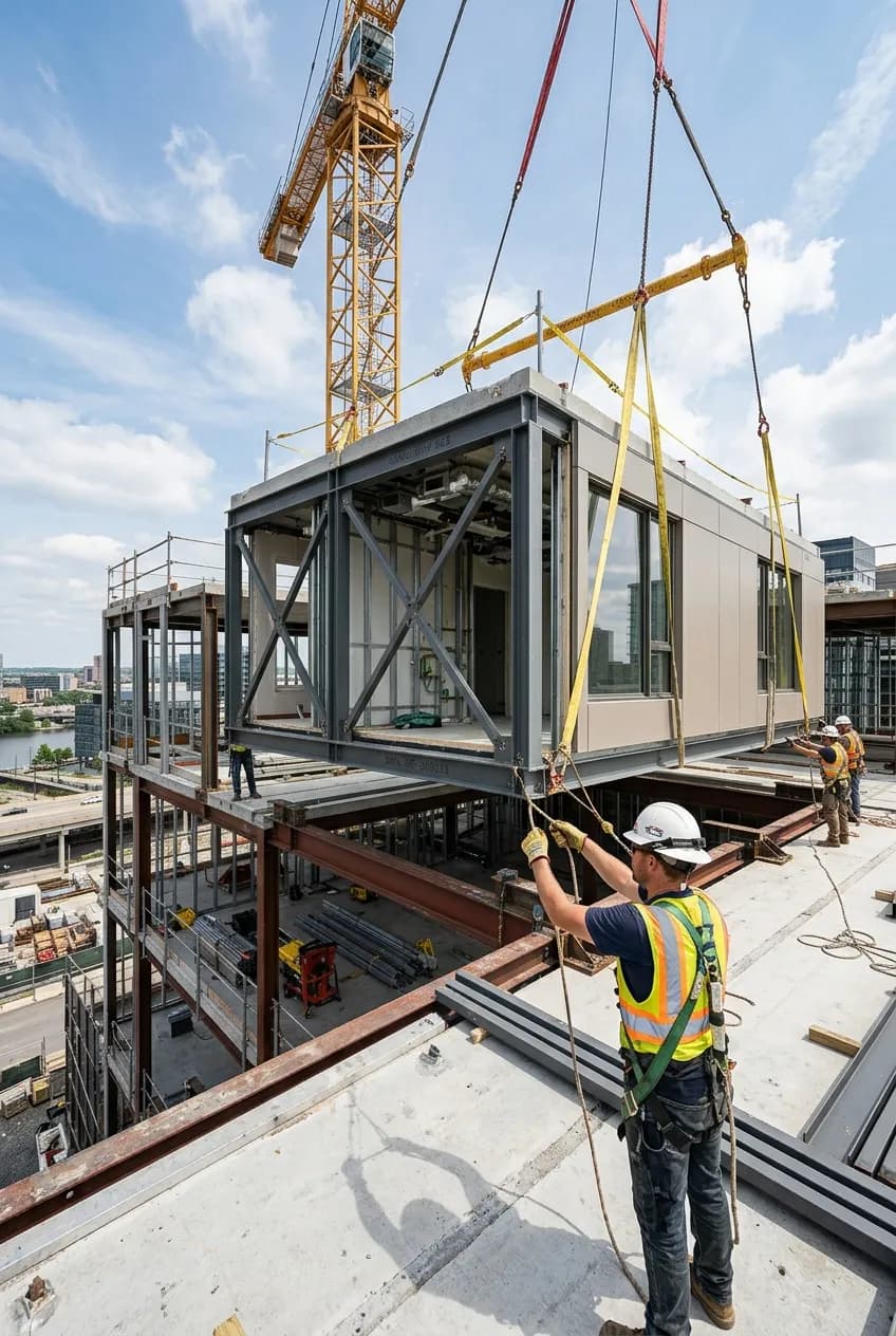 DFMA Module Installation Work